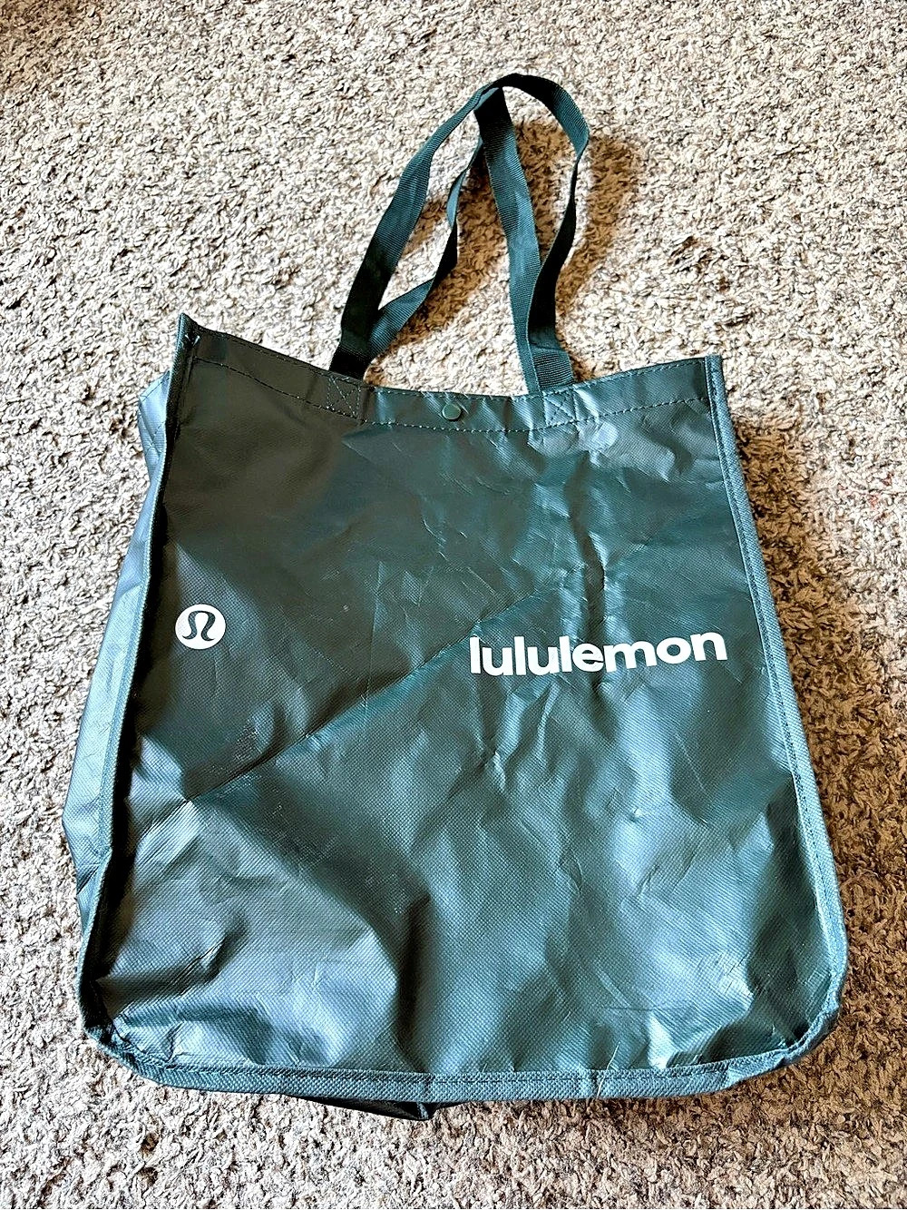 lululemon Reusable Shopping Bag Green Tote